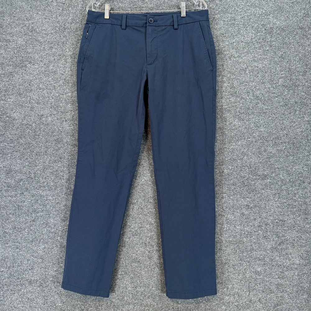 Vineyard Vines On The Go Pants Mens 32 Blue Performance Stretch Chino Golf OTG